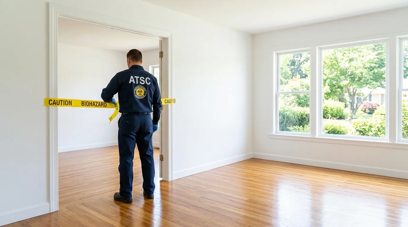 Certified biohazard cleanup crew performing Crime Scene Cleanup in Glen Burnie